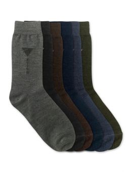 Sierra Pack of 6 Assorted Merino Wool Winter Liner Socks | Men
